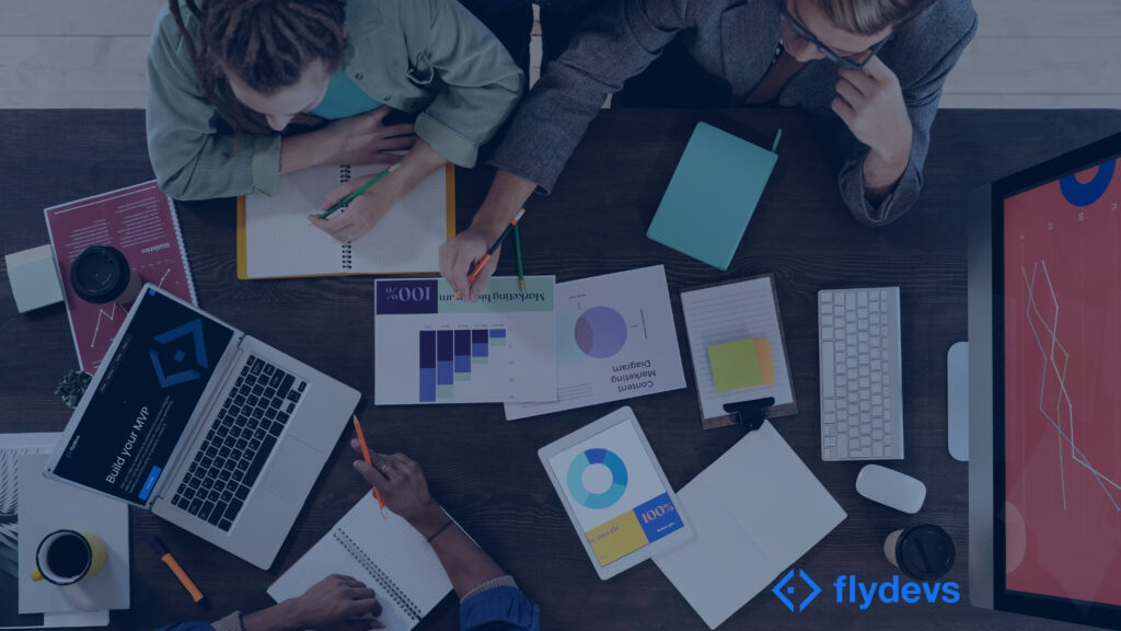 Working team developing an MVP product.